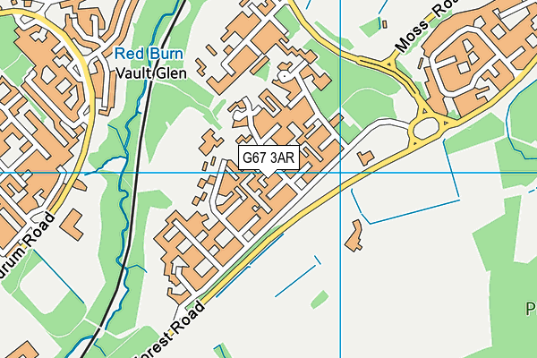 G67 3AR map - OS VectorMap District (Ordnance Survey)
