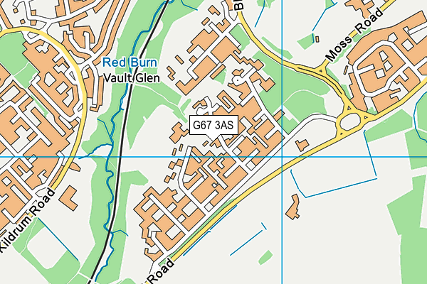 G67 3AS map - OS VectorMap District (Ordnance Survey)