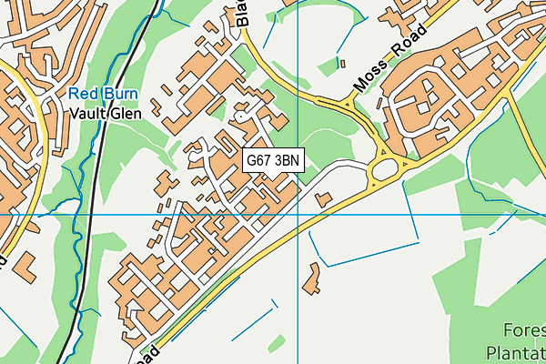 G67 3BN map - OS VectorMap District (Ordnance Survey)