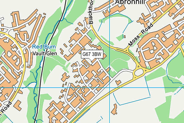 G67 3BW map - OS VectorMap District (Ordnance Survey)