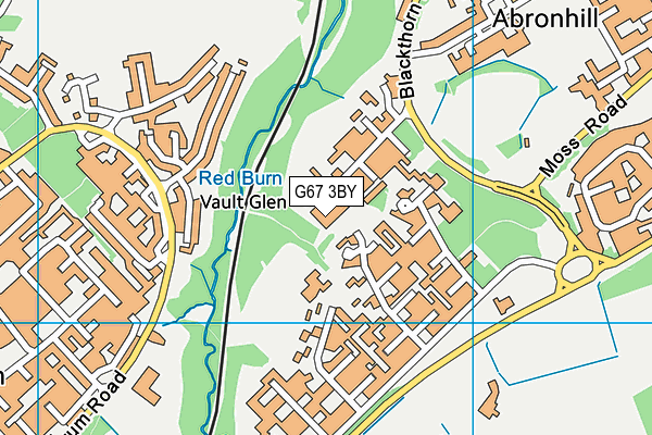 G67 3BY map - OS VectorMap District (Ordnance Survey)