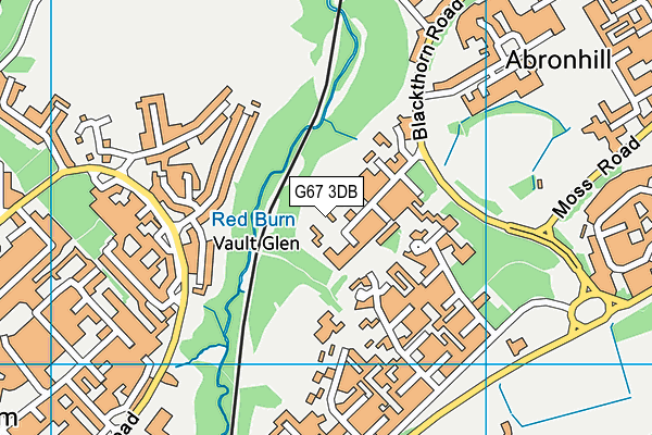 G67 3DB map - OS VectorMap District (Ordnance Survey)