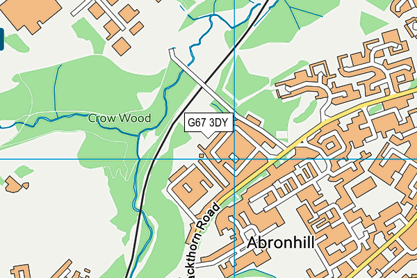 G67 3DY map - OS VectorMap District (Ordnance Survey)