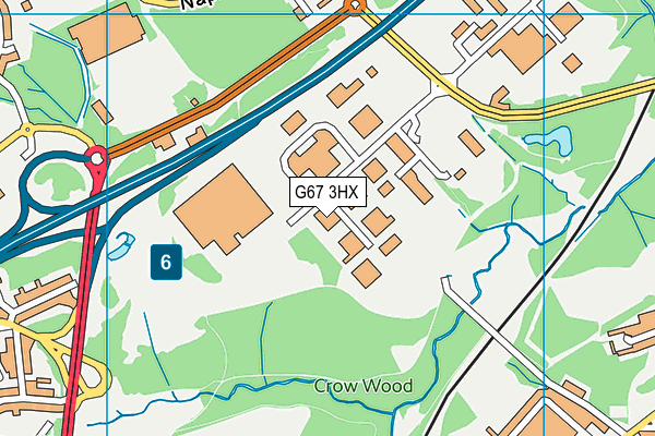 G67 3HX map - OS VectorMap District (Ordnance Survey)