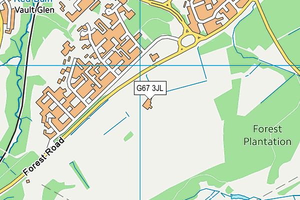 G67 3JL map - OS VectorMap District (Ordnance Survey)