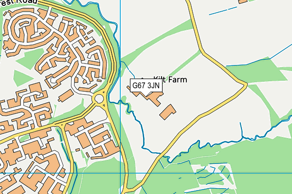 G67 3JN map - OS VectorMap District (Ordnance Survey)