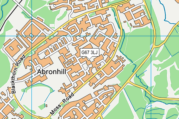 G67 3LJ map - OS VectorMap District (Ordnance Survey)