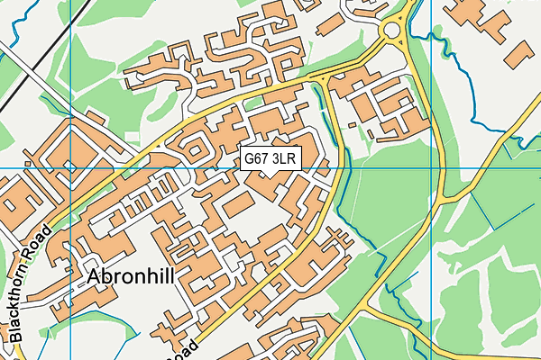 G67 3LR map - OS VectorMap District (Ordnance Survey)