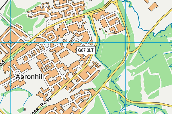 G67 3LT map - OS VectorMap District (Ordnance Survey)