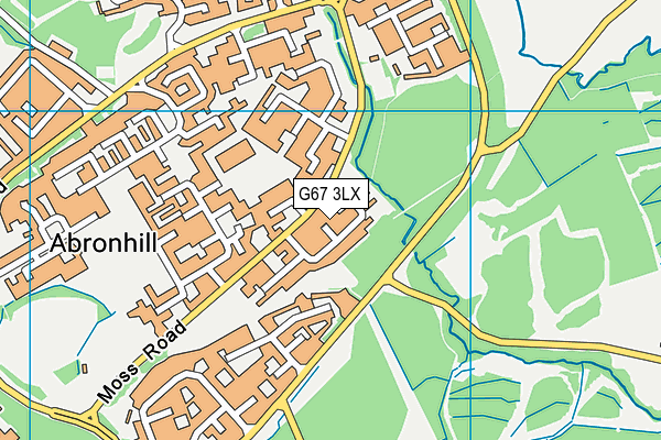 G67 3LX map - OS VectorMap District (Ordnance Survey)