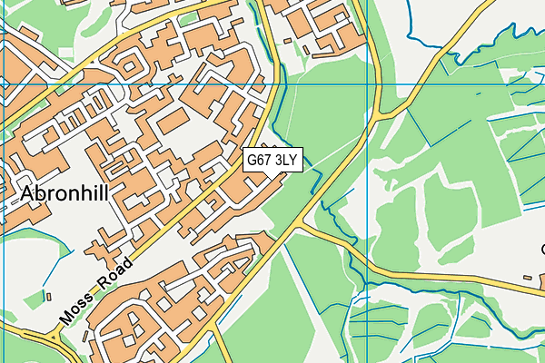 G67 3LY map - OS VectorMap District (Ordnance Survey)