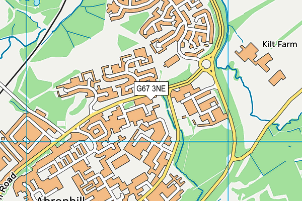 G67 3NE map - OS VectorMap District (Ordnance Survey)