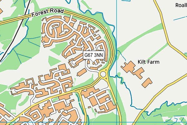 G67 3NN map - OS VectorMap District (Ordnance Survey)