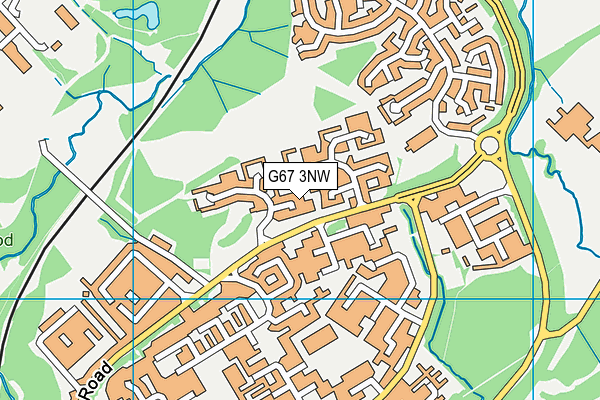 G67 3NW map - OS VectorMap District (Ordnance Survey)