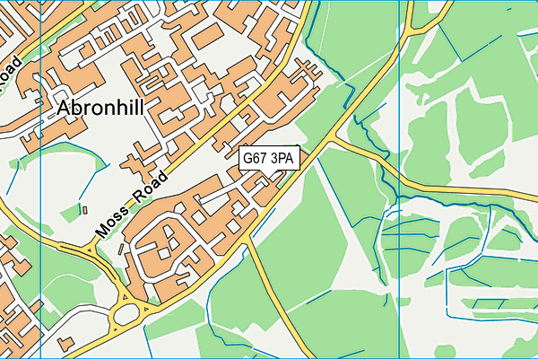 G67 3PA map - OS VectorMap District (Ordnance Survey)