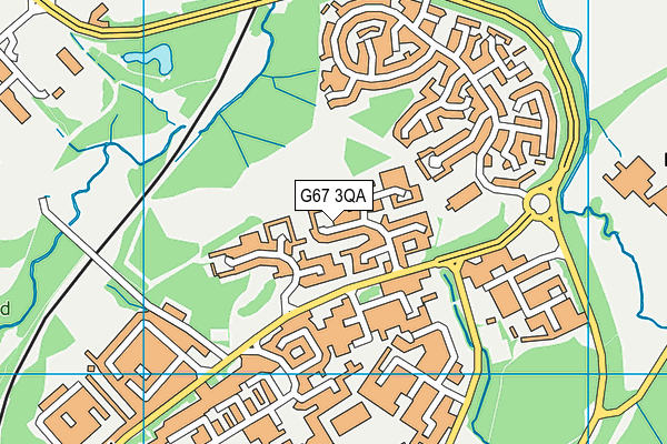 G67 3QA map - OS VectorMap District (Ordnance Survey)