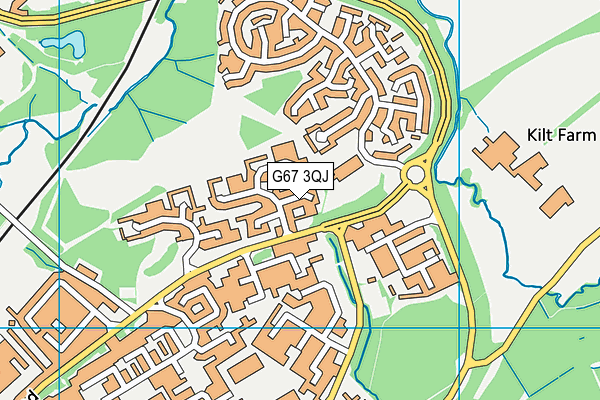 G67 3QJ map - OS VectorMap District (Ordnance Survey)