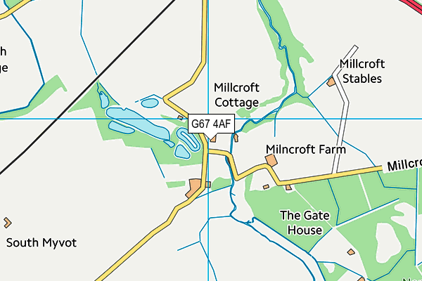 G67 4AF map - OS VectorMap District (Ordnance Survey)