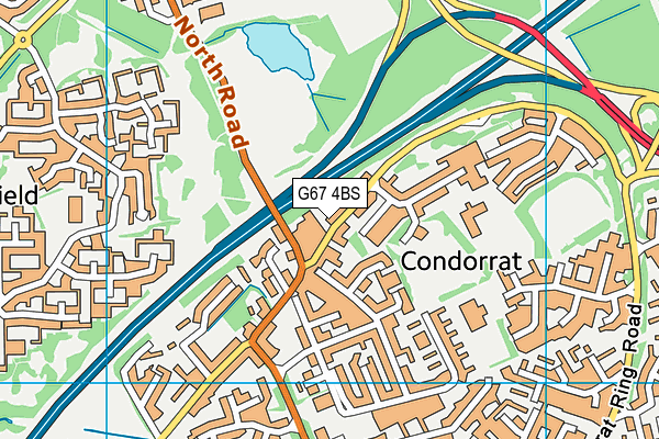 G67 4BS map - OS VectorMap District (Ordnance Survey)