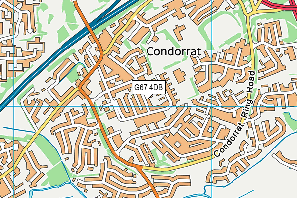 G67 4DB map - OS VectorMap District (Ordnance Survey)