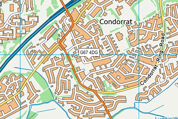 G67 4DG map - OS VectorMap District (Ordnance Survey)