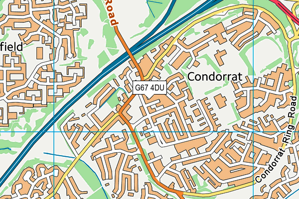 G67 4DU map - OS VectorMap District (Ordnance Survey)