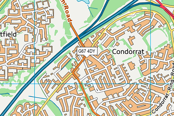 G67 4DY map - OS VectorMap District (Ordnance Survey)