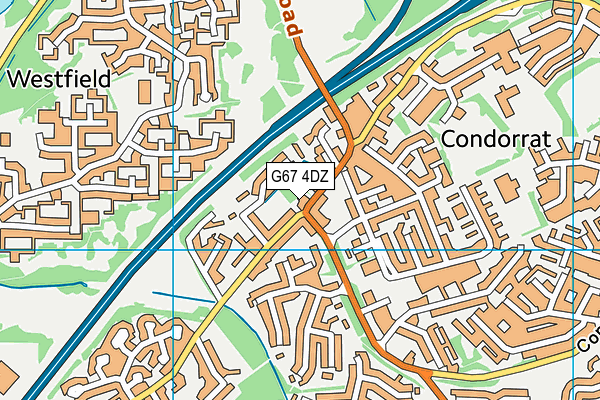 G67 4DZ map - OS VectorMap District (Ordnance Survey)