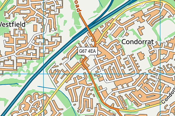 G67 4EA map - OS VectorMap District (Ordnance Survey)