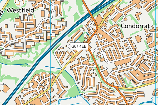 G67 4EB map - OS VectorMap District (Ordnance Survey)