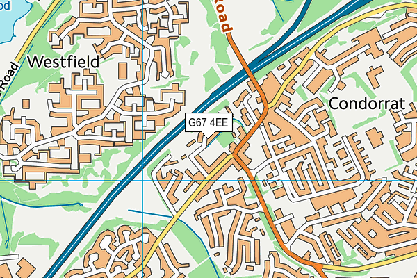 G67 4EE map - OS VectorMap District (Ordnance Survey)