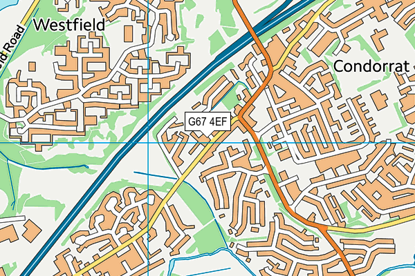 G67 4EF map - OS VectorMap District (Ordnance Survey)