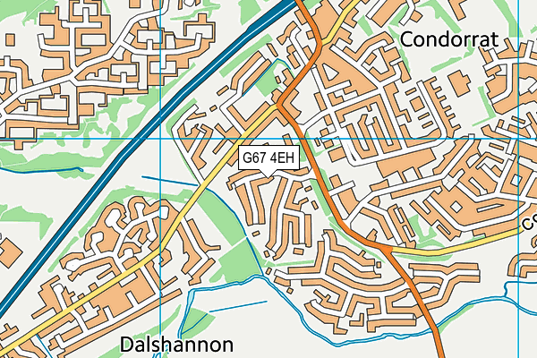 G67 4EH map - OS VectorMap District (Ordnance Survey)