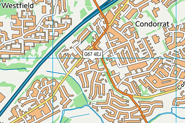 G67 4EJ map - OS VectorMap District (Ordnance Survey)