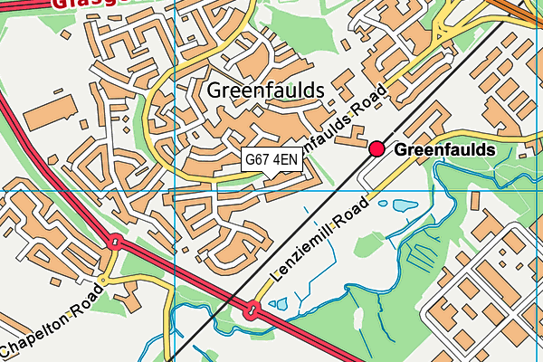 G67 4EN map - OS VectorMap District (Ordnance Survey)