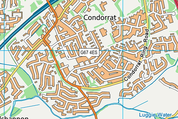 G67 4ES map - OS VectorMap District (Ordnance Survey)