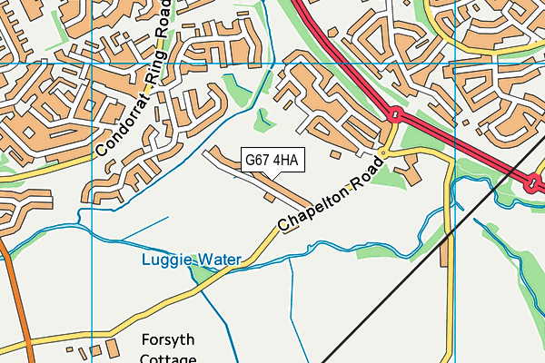 G67 4HA map - OS VectorMap District (Ordnance Survey)