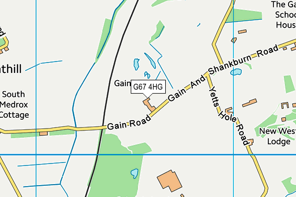 G67 4HG map - OS VectorMap District (Ordnance Survey)