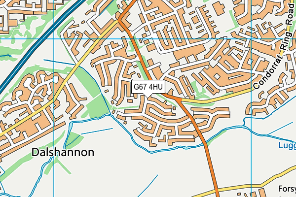 G67 4HU map - OS VectorMap District (Ordnance Survey)