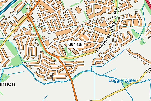 G67 4JB map - OS VectorMap District (Ordnance Survey)