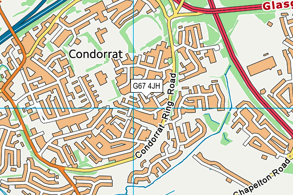 G67 4JH map - OS VectorMap District (Ordnance Survey)