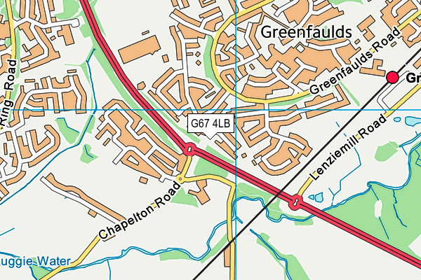 G67 4LB map - OS VectorMap District (Ordnance Survey)