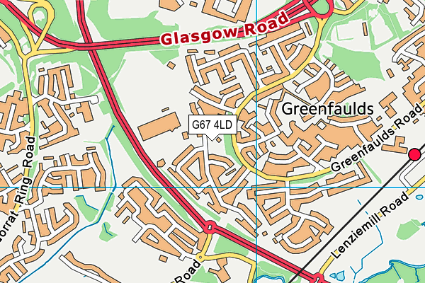 G67 4LD map - OS VectorMap District (Ordnance Survey)