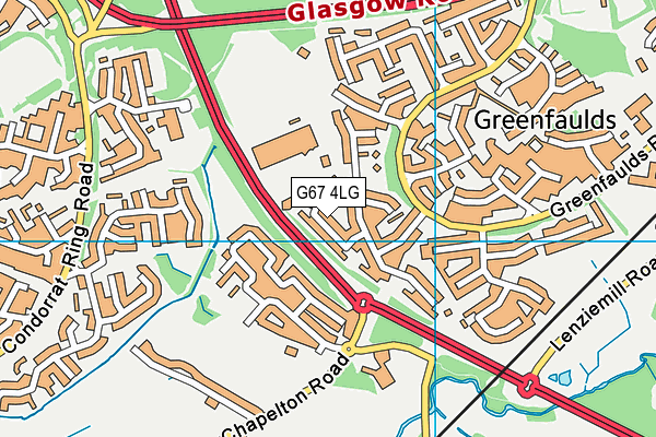 G67 4LG map - OS VectorMap District (Ordnance Survey)