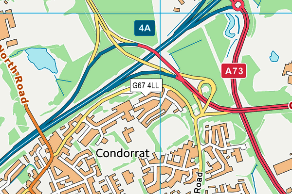 G67 4LL map - OS VectorMap District (Ordnance Survey)