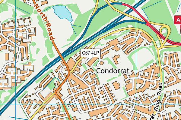 G67 4LP map - OS VectorMap District (Ordnance Survey)