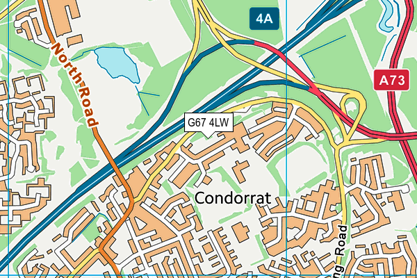 G67 4LW map - OS VectorMap District (Ordnance Survey)