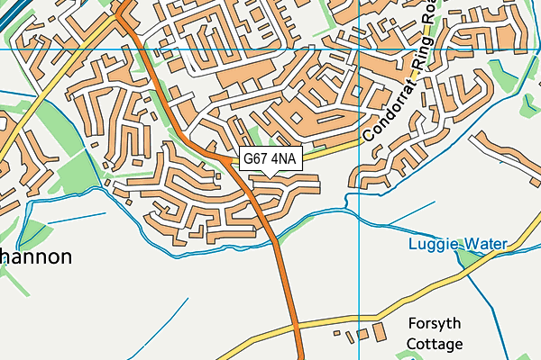 G67 4NA map - OS VectorMap District (Ordnance Survey)