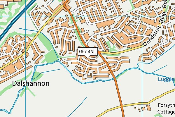 G67 4NL map - OS VectorMap District (Ordnance Survey)