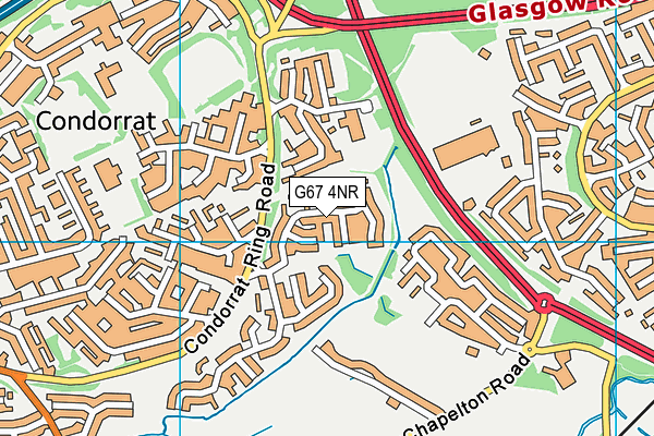 G67 4NR map - OS VectorMap District (Ordnance Survey)